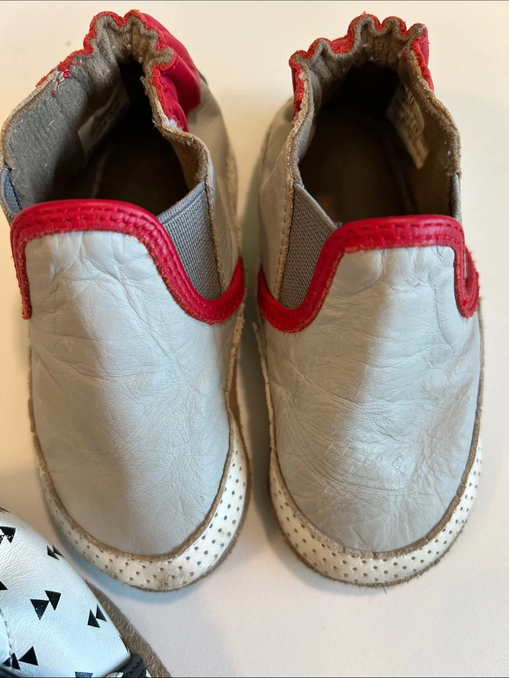 Robeez- 12-18m leather moccasin slip on shoes